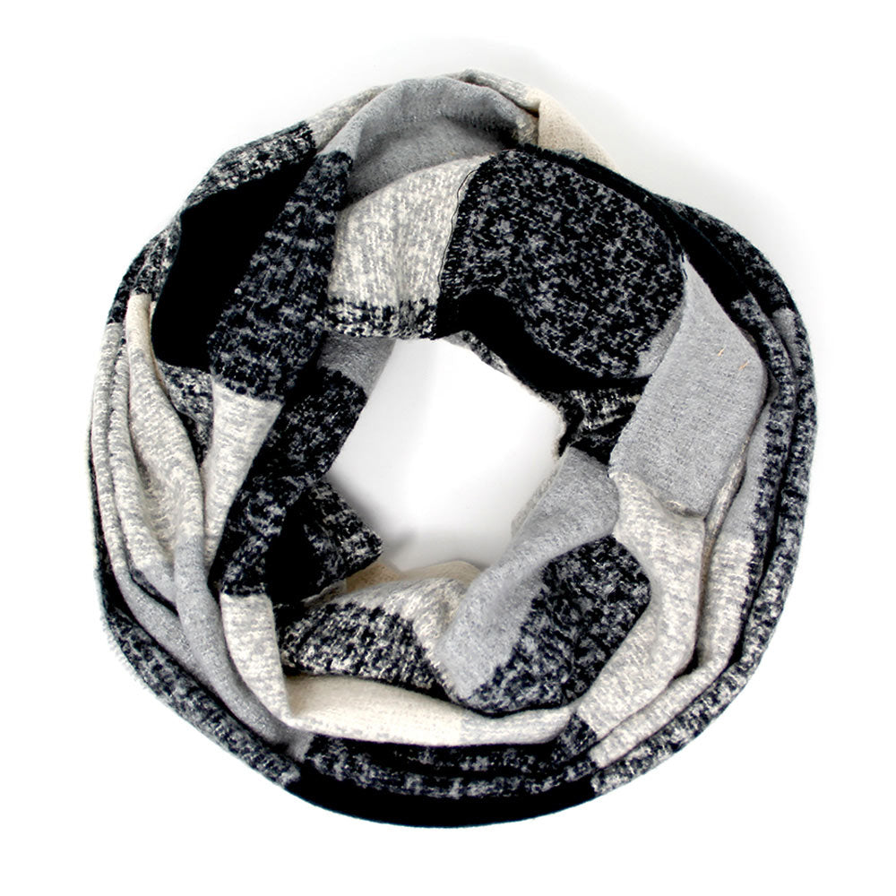 iLLASPARKZ Plaid Boucle Infinity Scarf