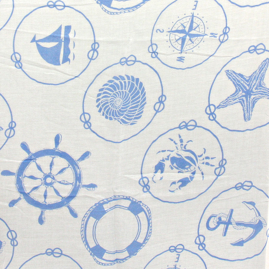 iLLASPARKZ Sea Life Patterned Cotton Spring Scarf