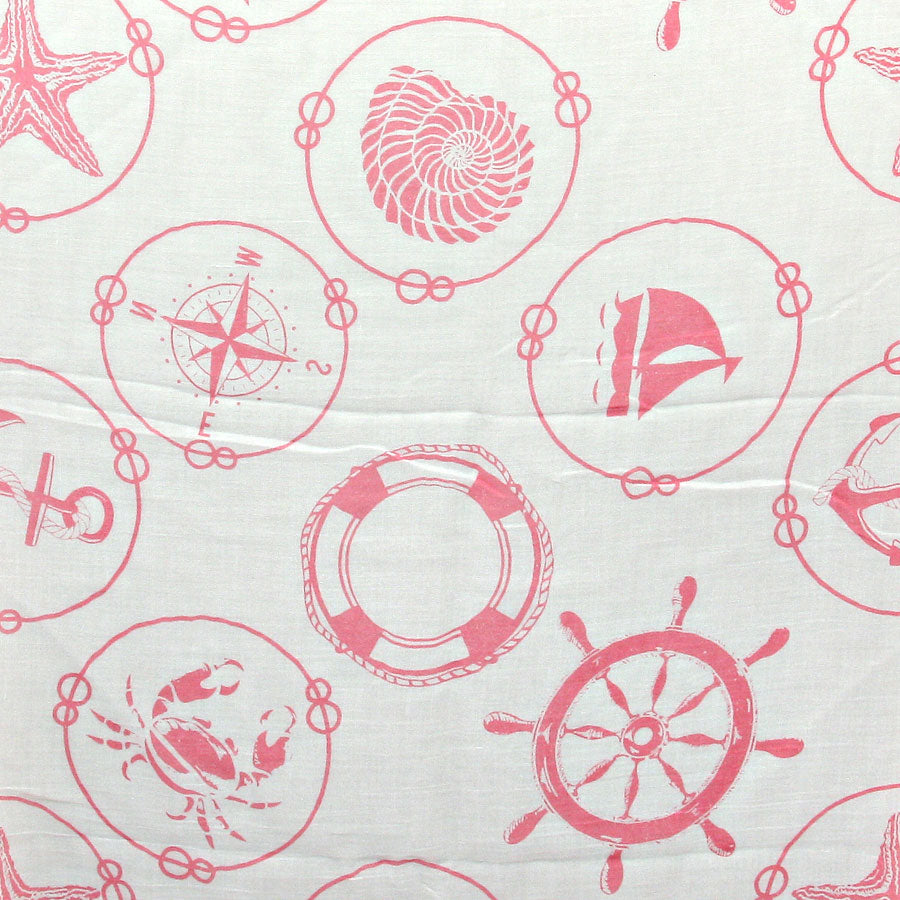 iLLASPARKZ Sea Life Patterned Cotton Spring Scarf
