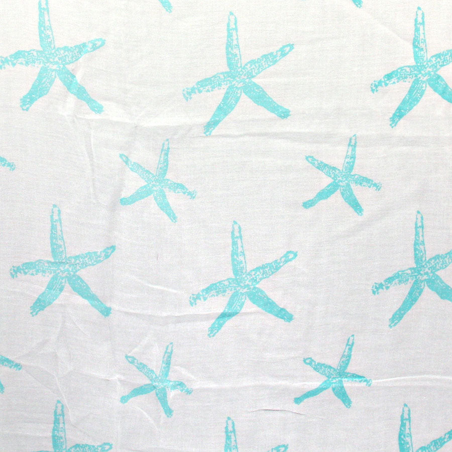 iLLASPARKZ Starfish Patterned Cotton Spring Scarf
