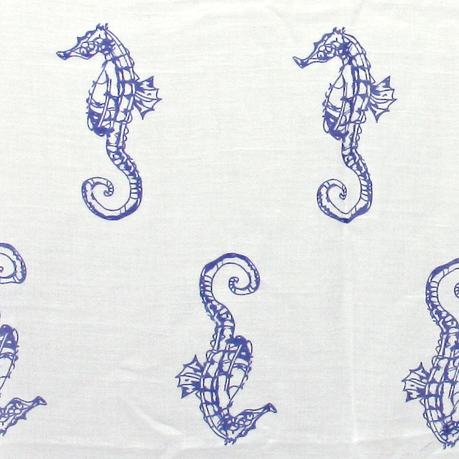 iLLASPARKZ Sea Horse Patterned Cotton Spring Scarf