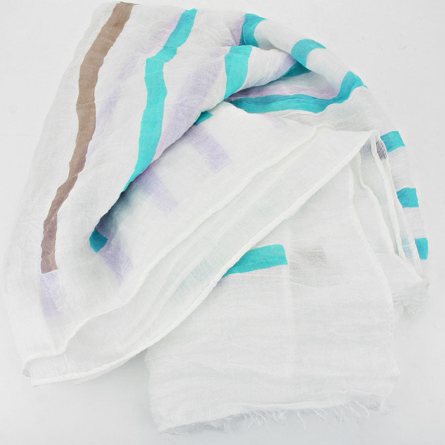 iLLASPARKZ Striped Cotton Spring Scarf