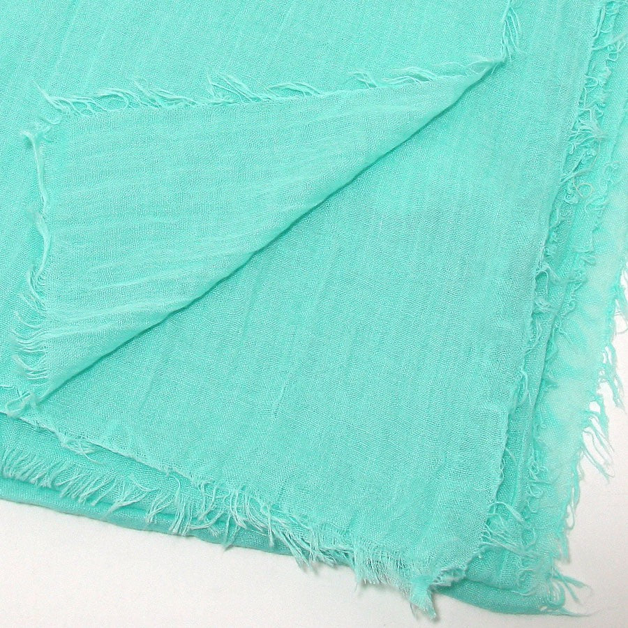 iLLASPARKZ Frayed Trim Pleated Spring Scarf