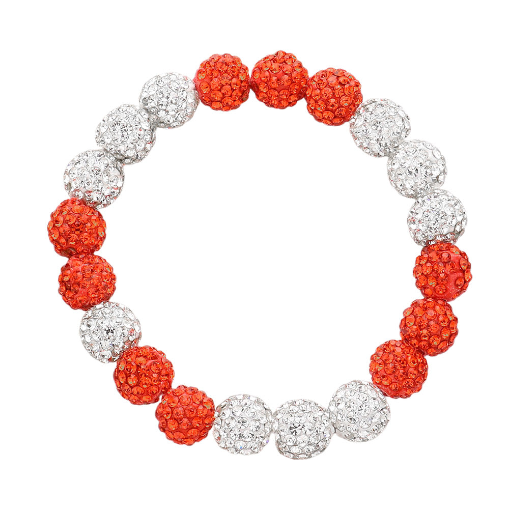 iLLASPARKZ Shamballa Ball Beaded Stretch Bracelet