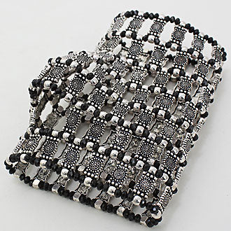 iLLASPARKZ Bubble Bead Lattice Warrior Stretch Bracelet