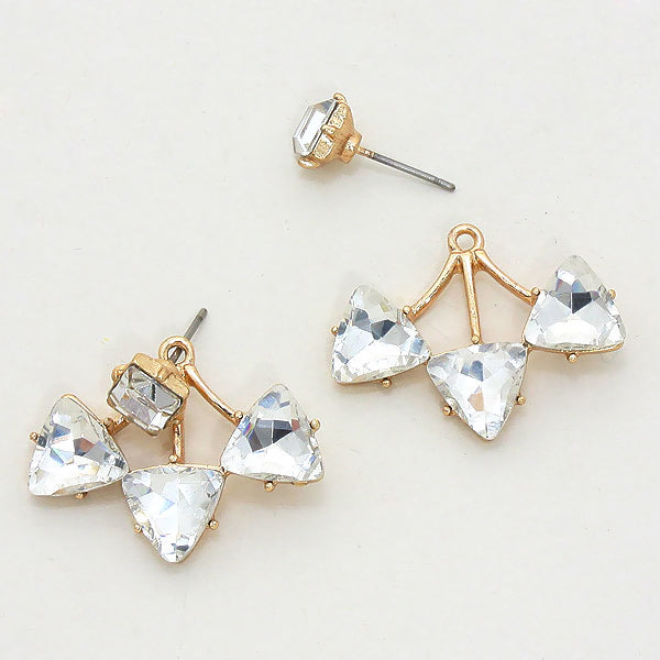iLLASPARKZ Convertible Delta Trio Double Sided Stud Earrings