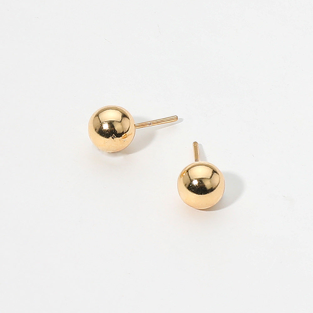 iLLASPARKZ 18K Gold Filled Hypoallergenic Ball Stud Earrings