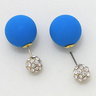 iLLASPARKZ Double-sided Matte Crystal Stud Earrings