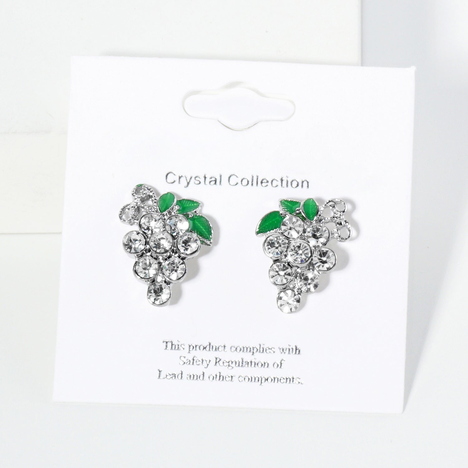 iLLASPARKZ Crystal Grape Cluster Stud Earrings