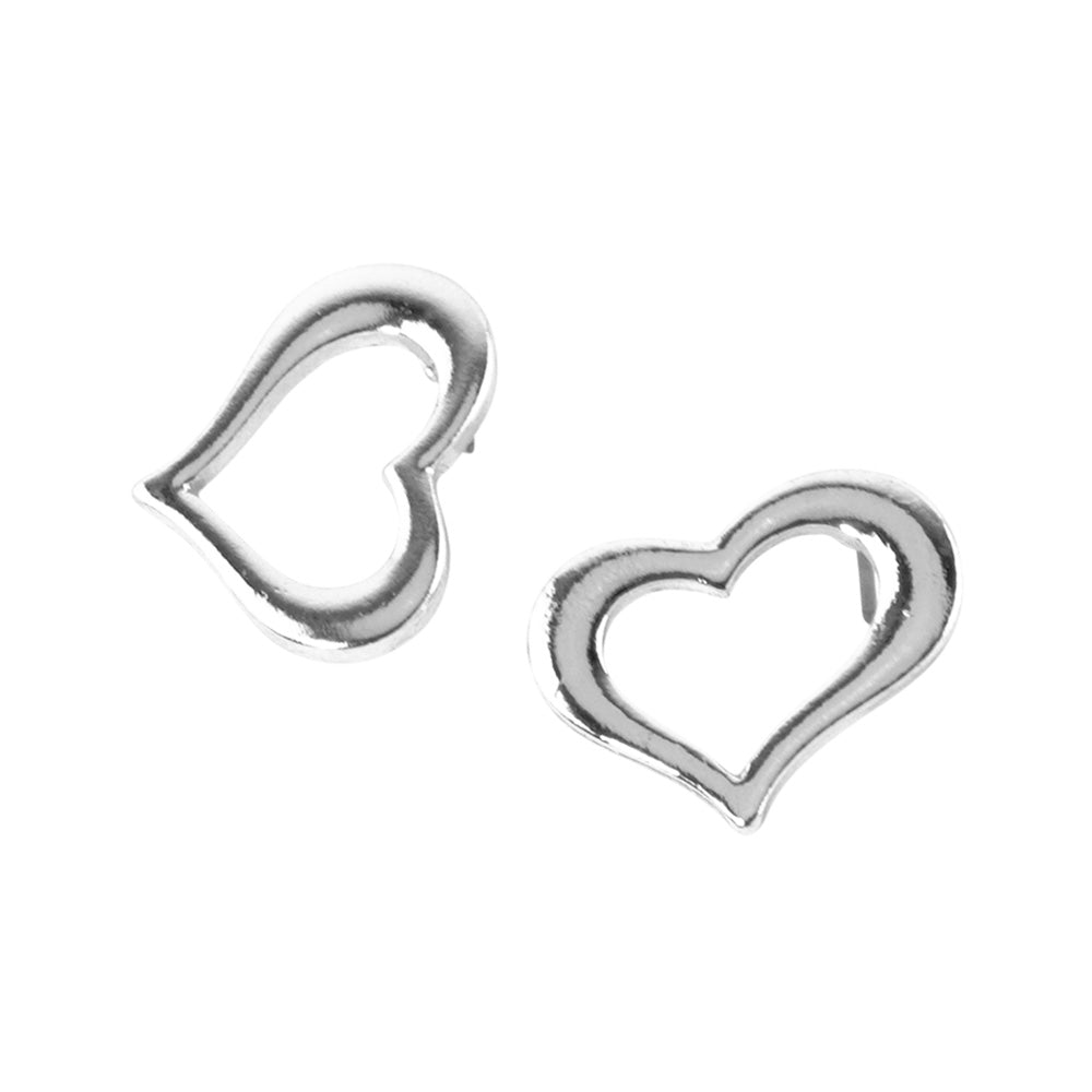 iLLASPARKZ Open Heart Stud Earrings