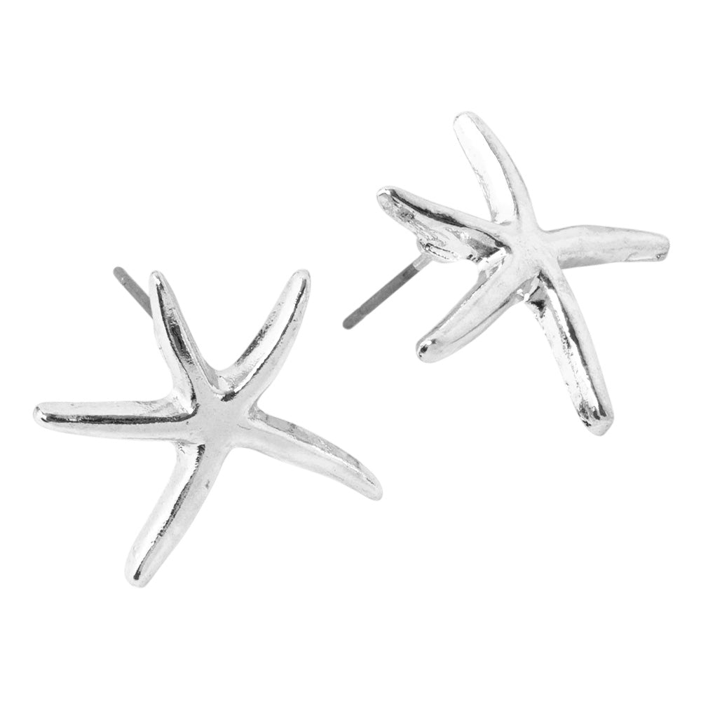 iLLASPARKZ Metal Starfish Stud Earrings