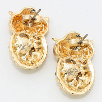 iLLASPARKZ Embellished Owl Stud Earrings