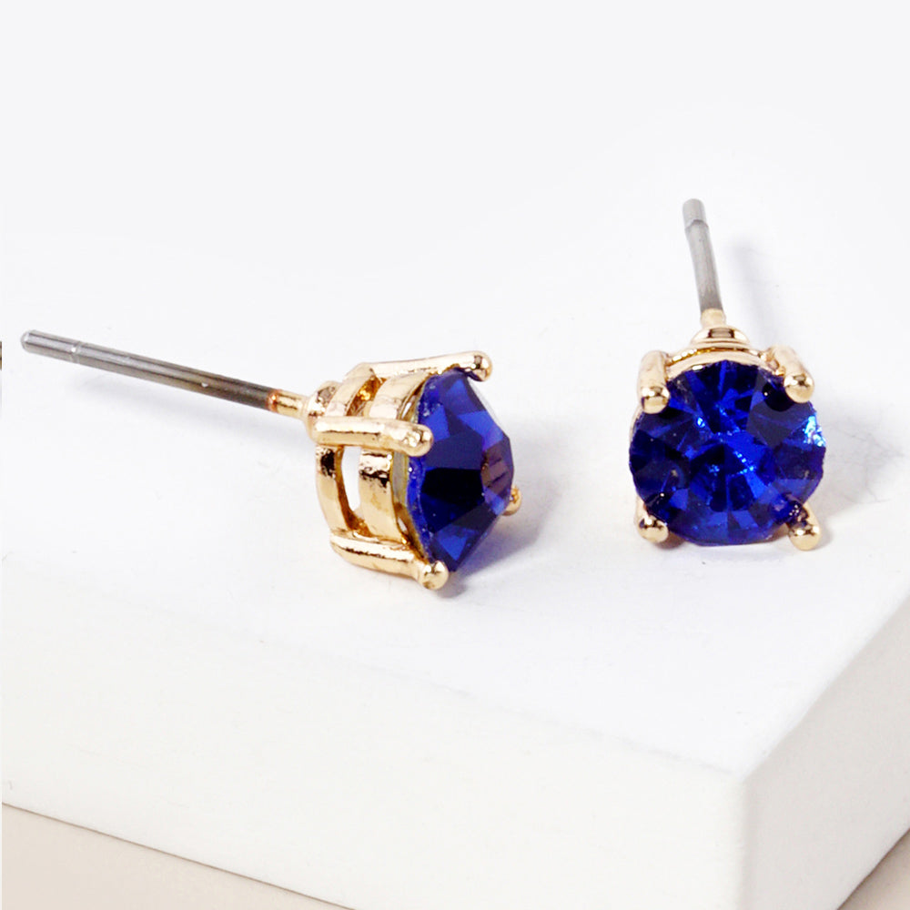 iLLASPARKZ September - Birthstone Stud Earrings