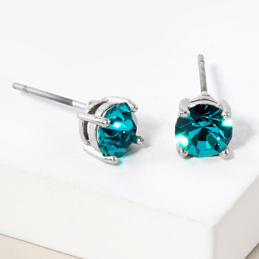 iLLASPARKZ December - Birthstone Stud Earrings