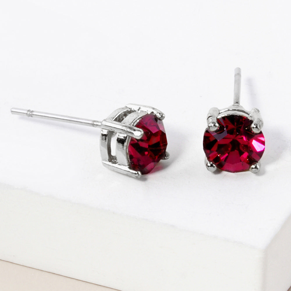 iLLASPARKZ July - Birthstone Stud Earrings