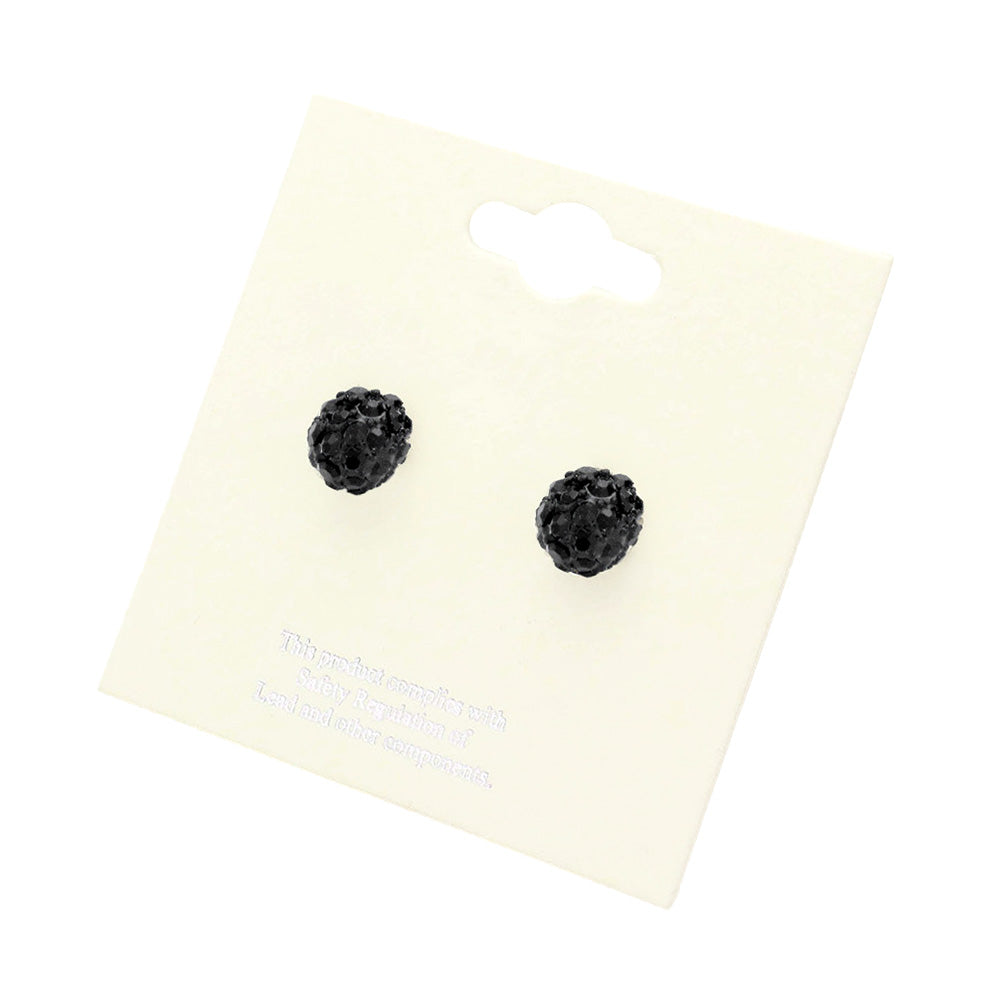 iLLASPARKZ Shamballa Ball Stud Earrings