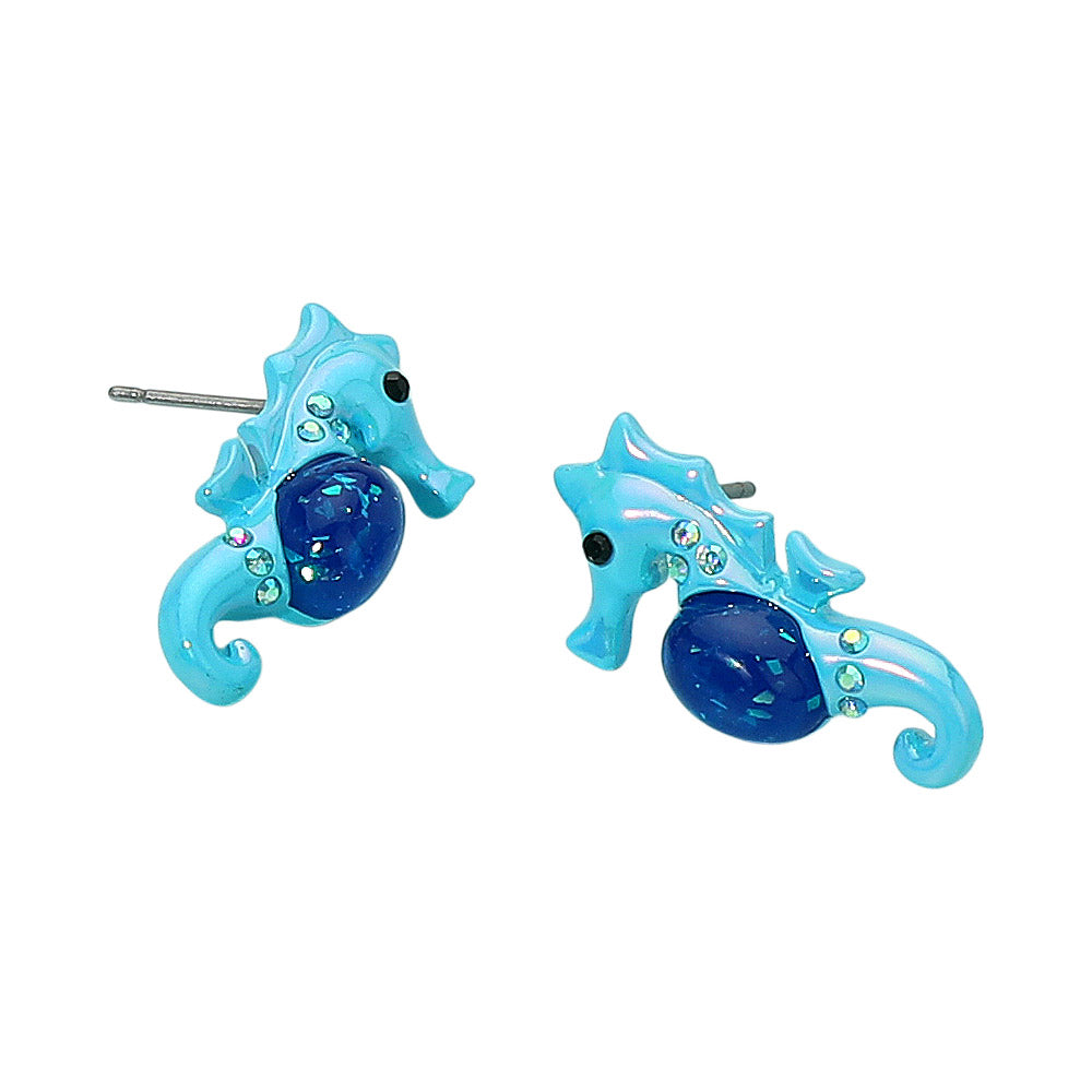 iLLASPARKZ Seahorse Stud Earrings