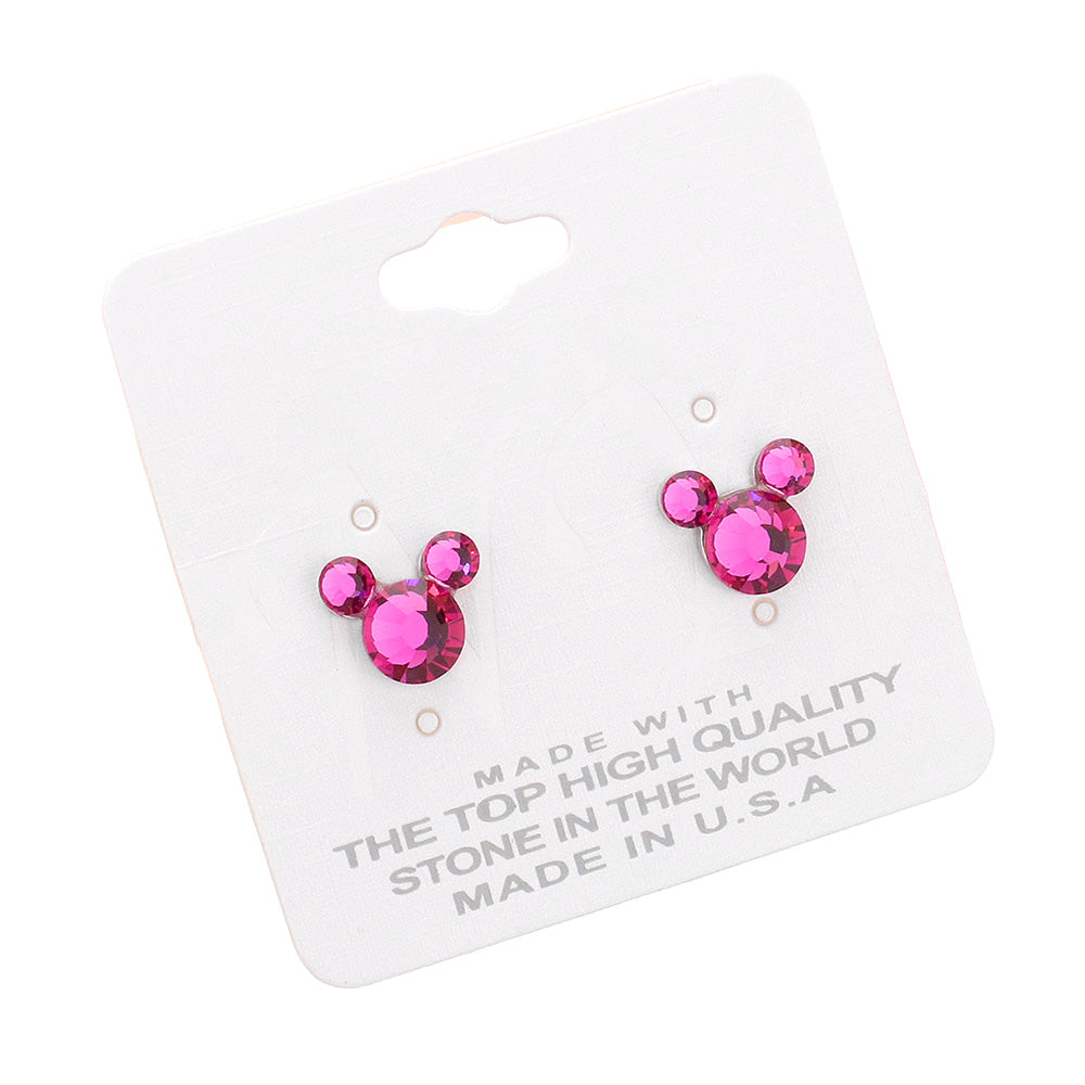 iLLASPARKZ Mouse Character Stud Earrings
