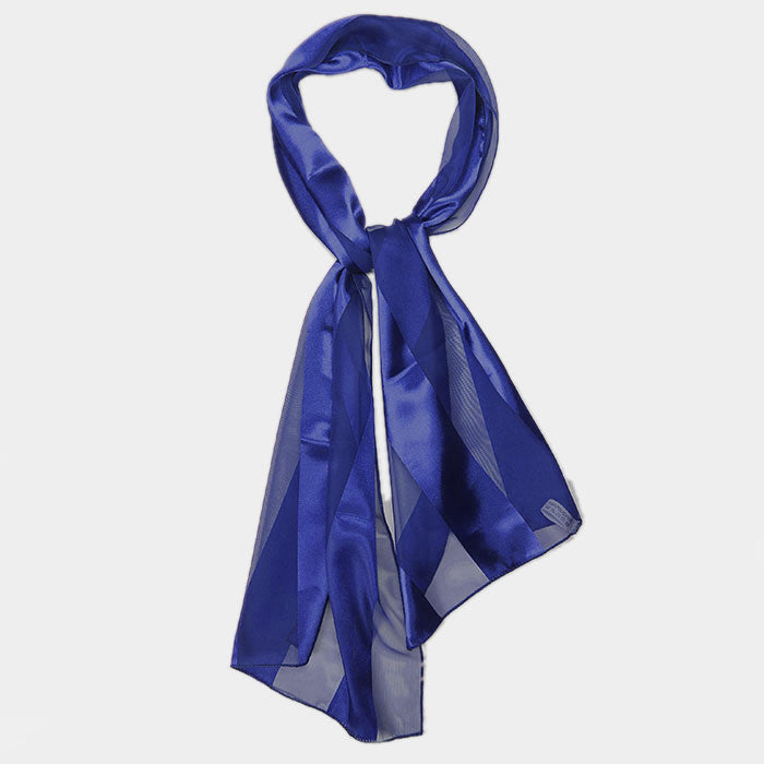 iLLASPARKZ Satin Striped Print Scarf