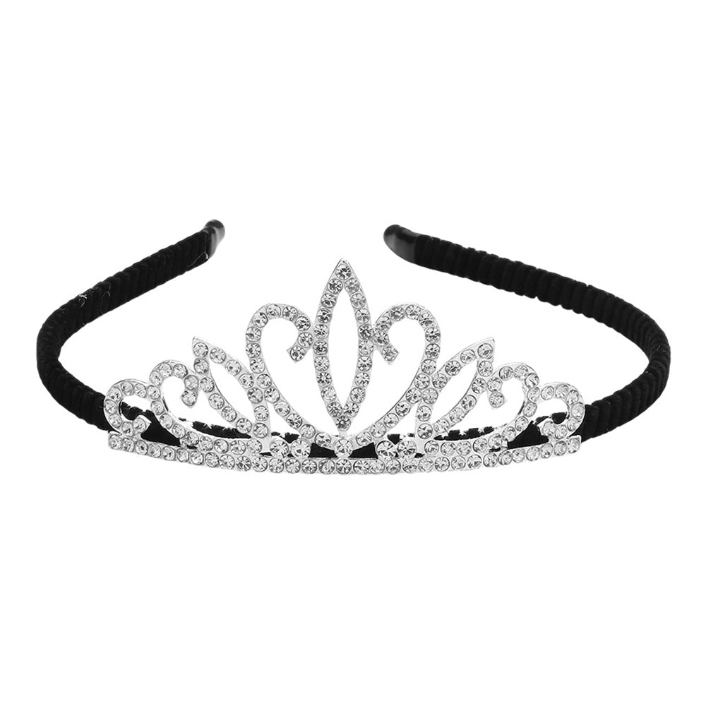 iLLASPARKZ Rhinestone Paved Princess Tiara
