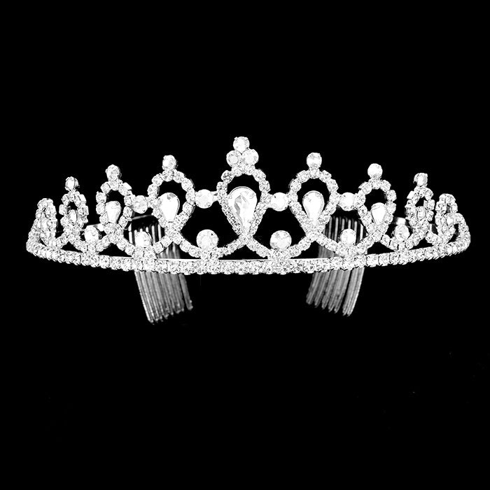 iLLASPARKZ Pave Crystal Rhinestone Pageant Queen Tiara