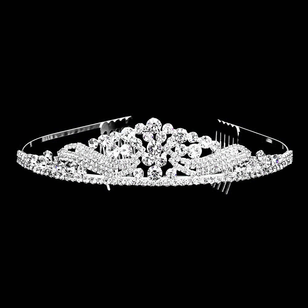 iLLASPARKZ Glass Crystal Pageant Queen Tiara