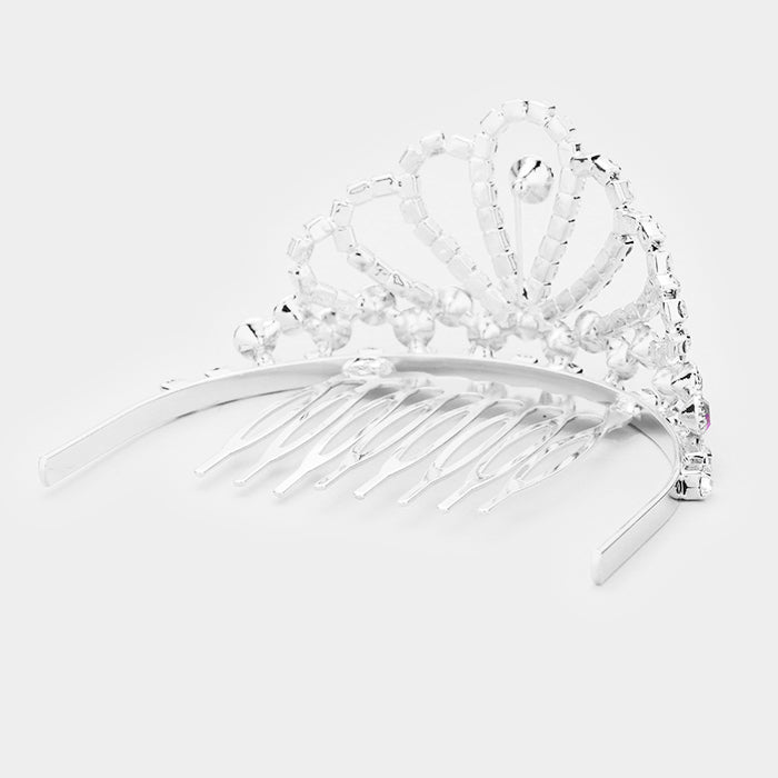 iLLASPARKZ Crystal Rhinestone Pave Princess Mini Tiara