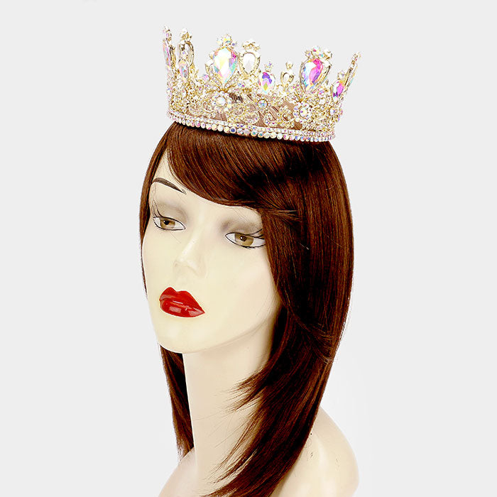 iLLASPARKZ Glass Crystal Pageant Queen Tiara