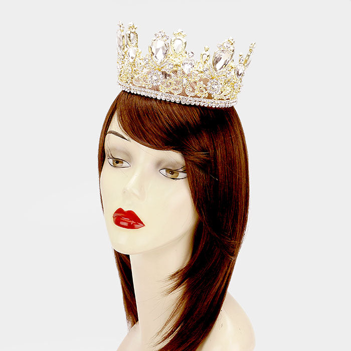 iLLASPARKZ Glass Crystal Pageant Queen Tiara
