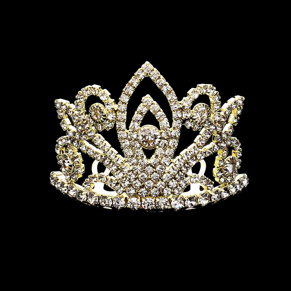 iLLASPARKZ Rhinestone Paved Mini Princess Tiara