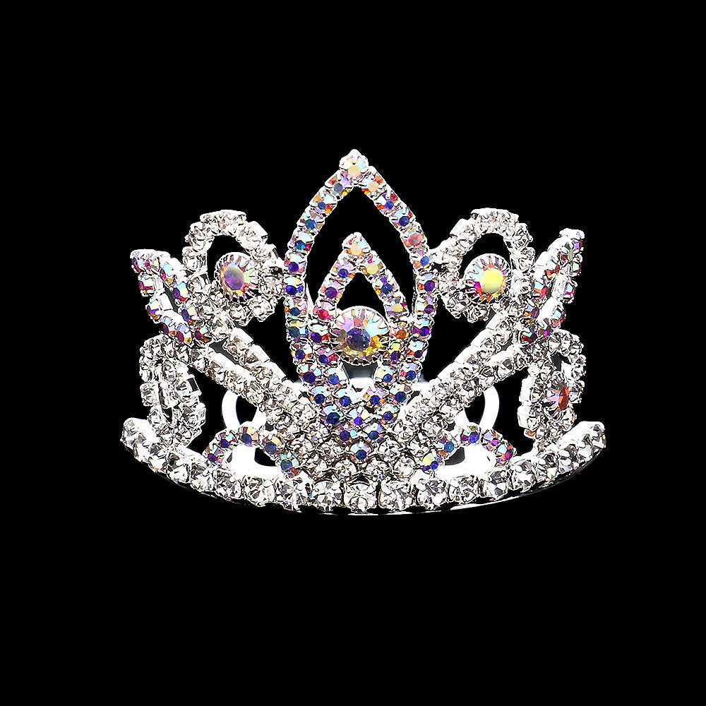 iLLASPARKZ Rhinestone Paved Mini Princess Tiara