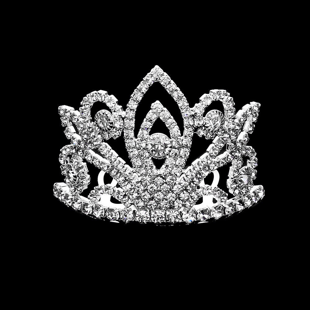 iLLASPARKZ Rhinestone Paved Mini Princess Tiara