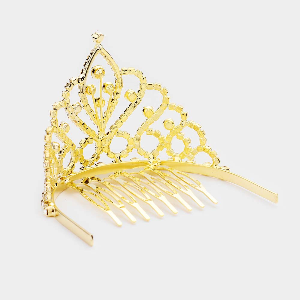 iLLASPARKZ Crystal Rhinestone Princess Mini Tiara