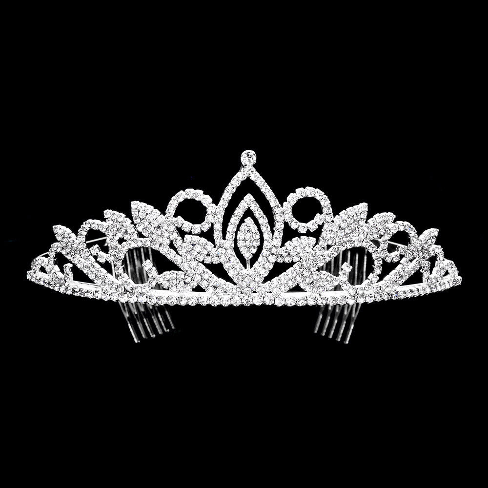 iLLASPARKZ Rhinestone Sprout Princess Tiara