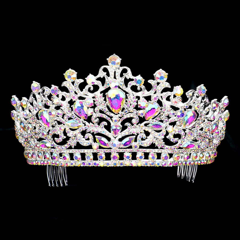 iLLASPARKZ Multi Stone Princess Tiara