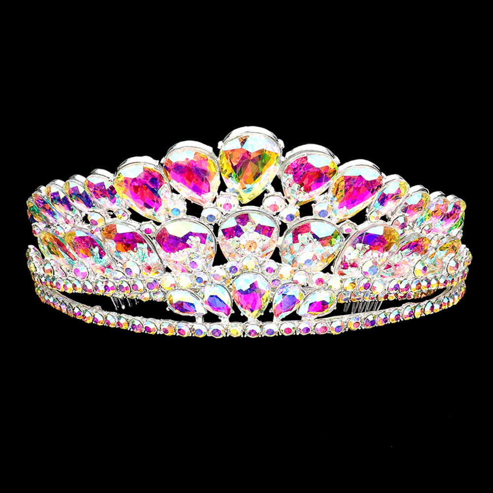 iLLASPARKZ Teardrop Cluster Queen Tiara