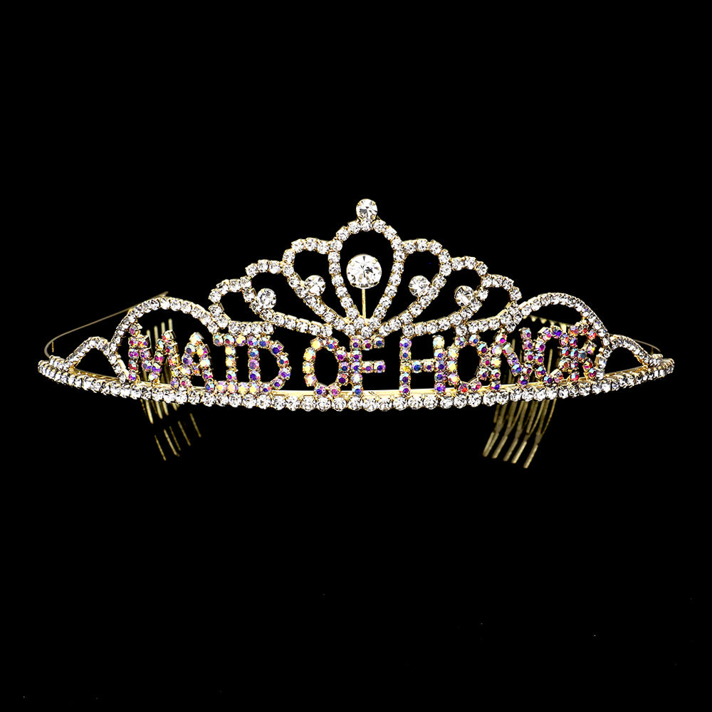 iLLASPARKZ MAID OF HONOR Rhinestone Princess Tiara