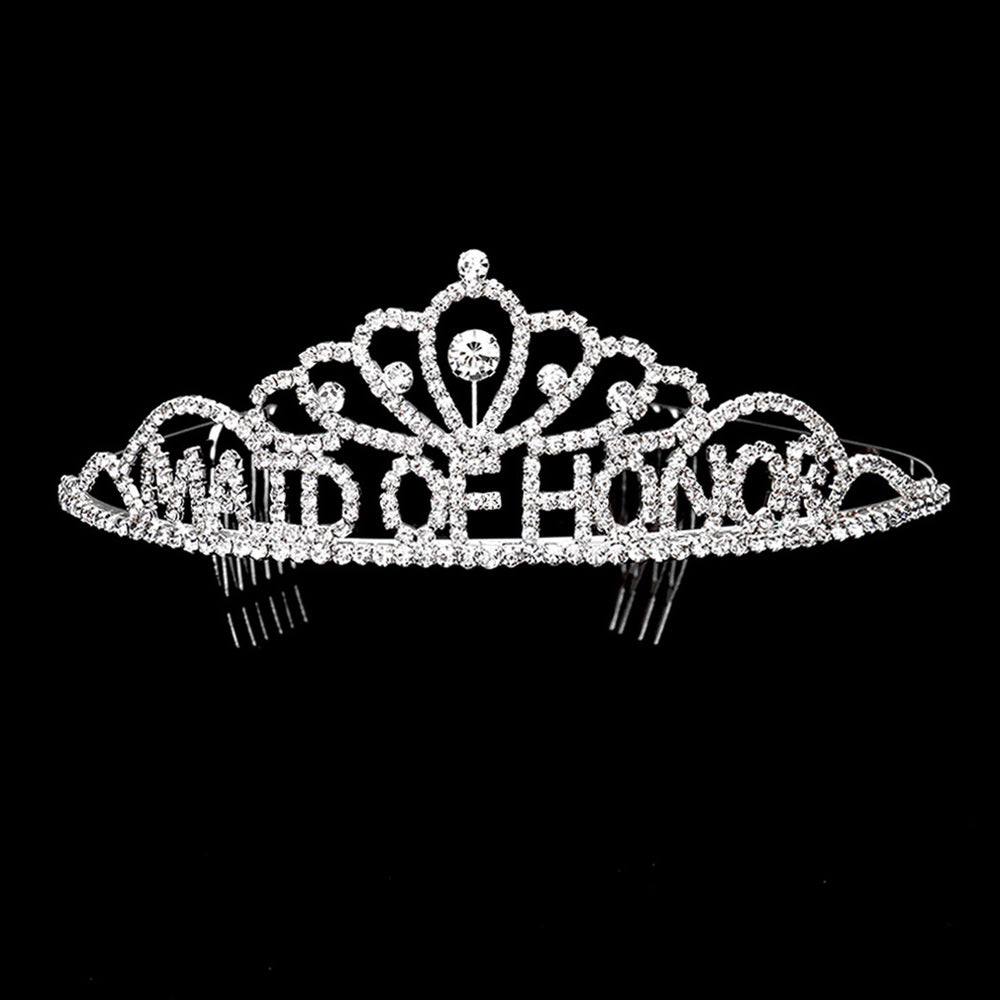 iLLASPARKZ MAID OF HONOR Rhinestone Princess Tiara