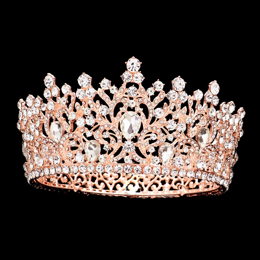 iLLASPARKZ Teardrop Centered Crown Tiara