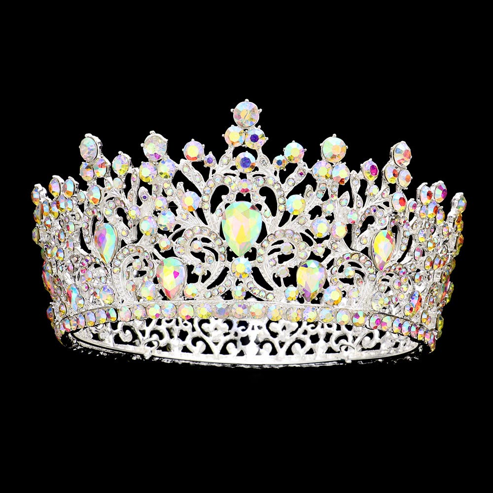 iLLASPARKZ Teardrop Centered Crown Tiara