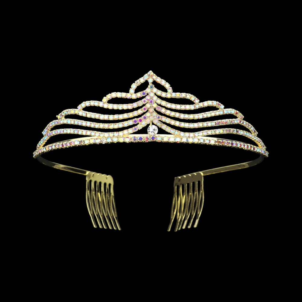 iLLASPARKZ Rhinestone Paved Princess Tiara