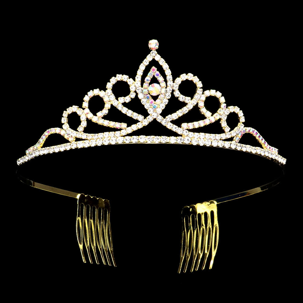 iLLASPARKZ Rhinestone Paved Princess Tiara