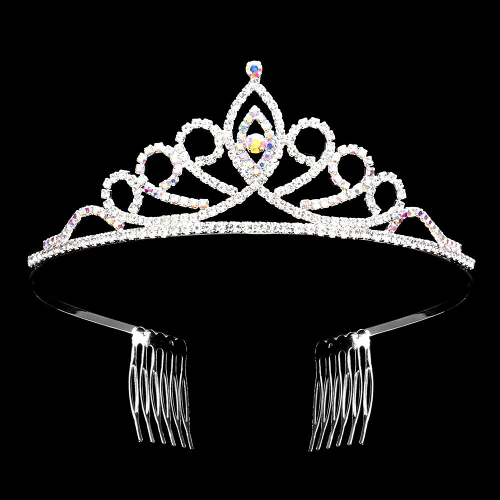 iLLASPARKZ Rhinestone Paved Princess Tiara