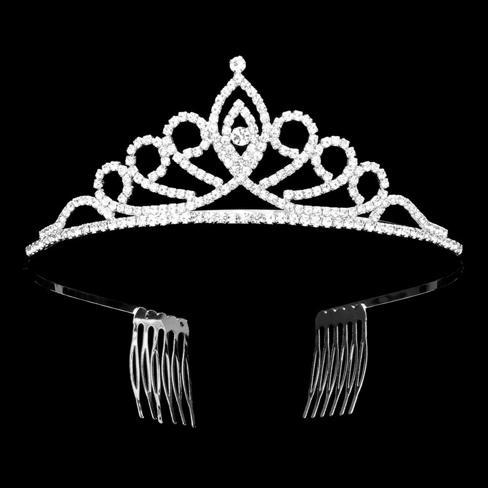 iLLASPARKZ Rhinestone Paved Princess Tiara
