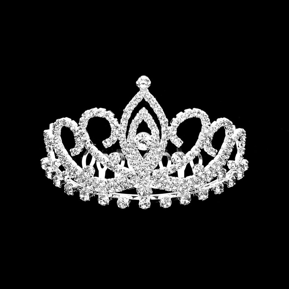 iLLASPARKZ Crystal Rhinestone Pave Princess Mini Tiara