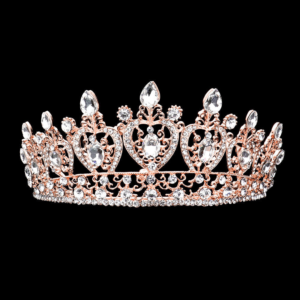 iLLASPARKZ Multi Stone Embellished Queen Tiara