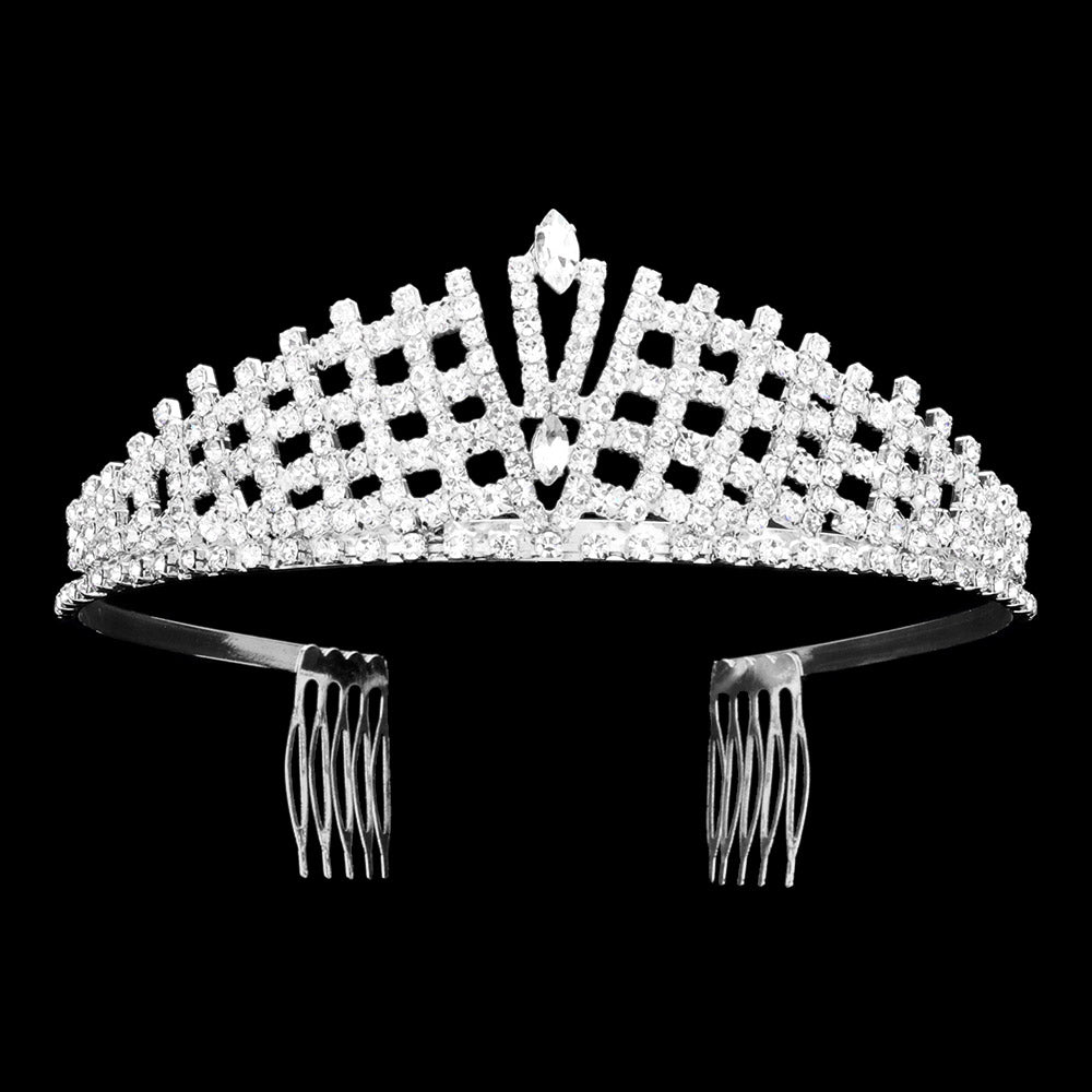 iLLASPARKZ Rhinestone Paved Princess Tiara