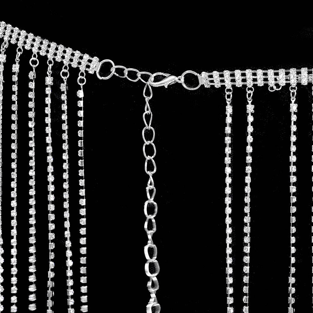 iLLASPARKZ 2Ways - Rhinestone Statement Fringe Belt / Body Chain