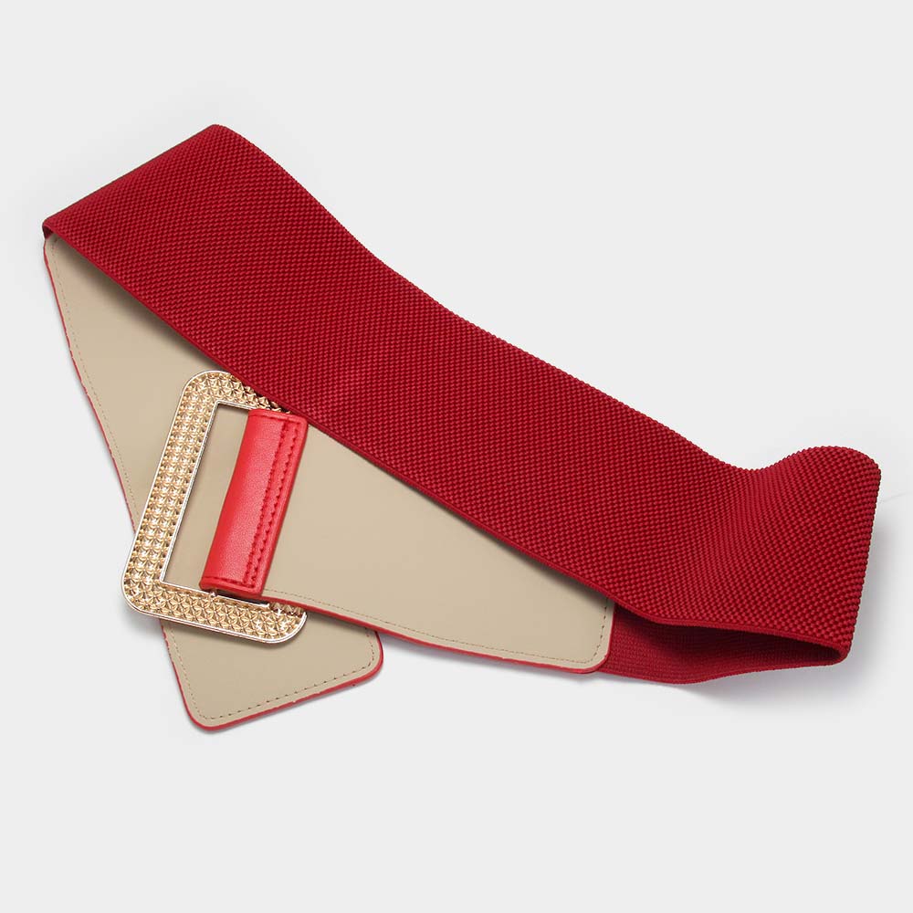 iLLASPARKZ Stone Embellished Open Rectangle Elastic Belt