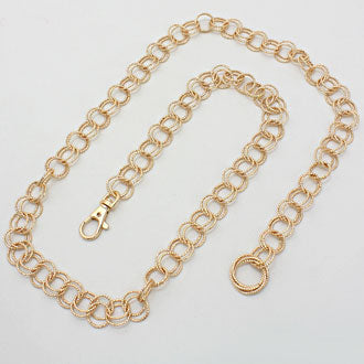 iLLASPARKZ Double Textured Ring Waist Chain Belt